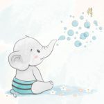 بچه فیل و حباب
