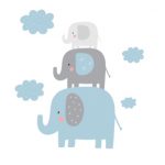 فیل مادر و بچه